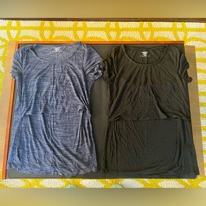 Two motherhood maternity nursing tops